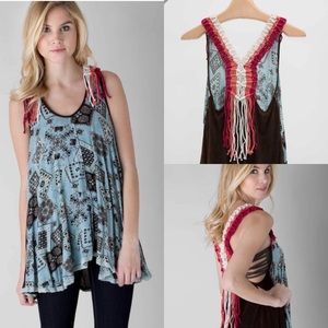 NWT Gimmicks by BKE crochet tank top